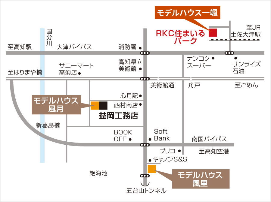 モデルハウス地図