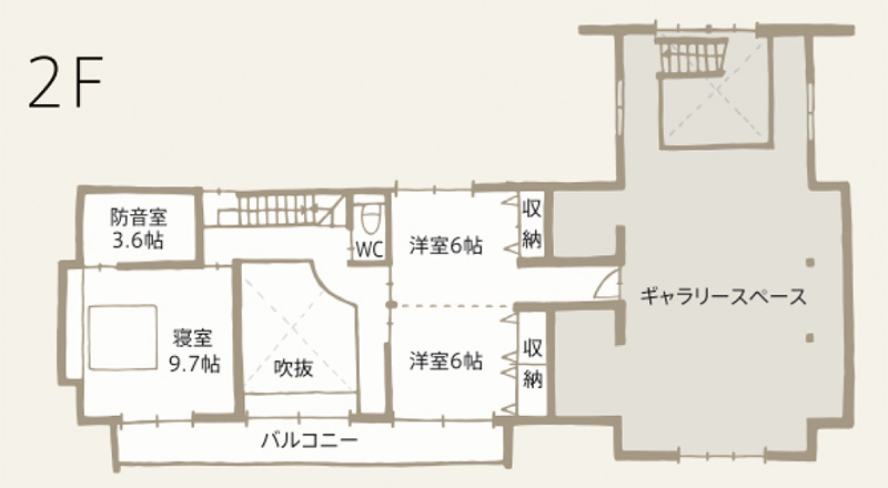 間取り図 2F
